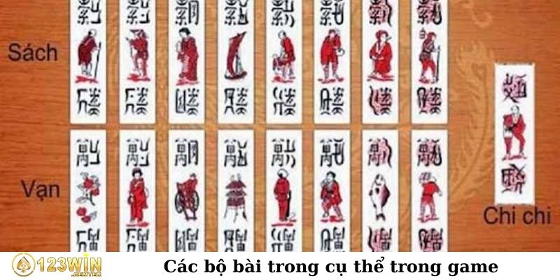 Các bộ bài trong cụ thể game