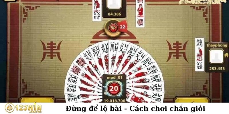 Đừng để lộ bài - Cách chơi chắn giỏi